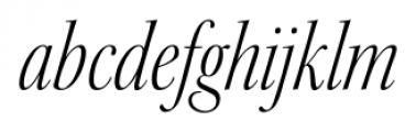 Kepler Std Condensed Display Light Italic Font LOWERCASE