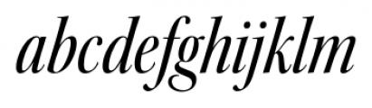 Kepler Std Condensed Display Medium Italic Font LOWERCASE