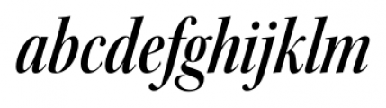 Kepler Std Condensed Display Semi Bold Italic Font LOWERCASE