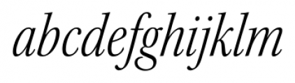 Kepler Std Condensed Subhead Light Italic Font LOWERCASE