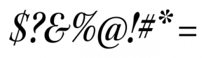 Kepler Std Condensed Subhead Medium Italic Font OTHER CHARS