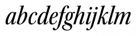 Kepler Std Condensed Subhead Medium Italic Font LOWERCASE