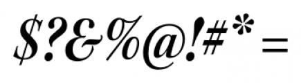 Kepler Std Condensed Subhead Semi Bold Italic Font OTHER CHARS