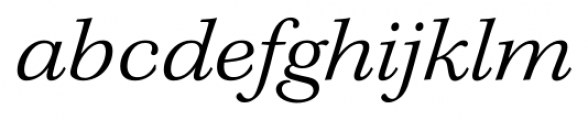Kepler Std Extended Light Italic Font LOWERCASE