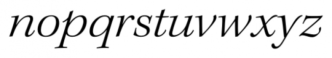 Kepler Std Extended Subhead Light Italic Font LOWERCASE