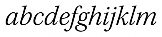 Kepler Std Light Italic Font LOWERCASE