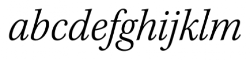 Kepler Std SemiCondensed Light Italic Font LOWERCASE