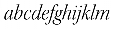 Kepler Std SemiCondensed Subhead Light Italic Font LOWERCASE