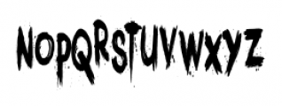 Kerberos Fang Extra Condensed Font LOWERCASE