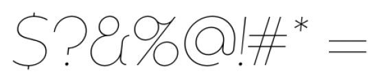 Kessel 105 Thin Oblique Font OTHER CHARS