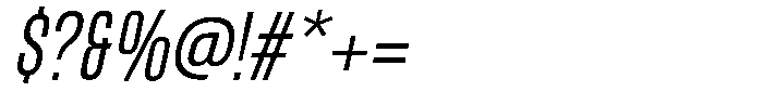 Kebal Extra Light Italic Font OTHER CHARS