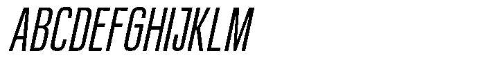 Kebal Extra Light Italic Font UPPERCASE