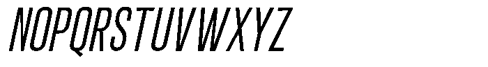 Kebal Extra Light Italic Font UPPERCASE