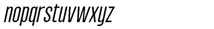 Kebal Extra Light Italic Font LOWERCASE