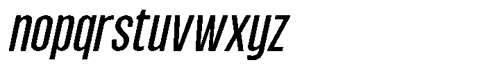 Kebal Italic Font LOWERCASE