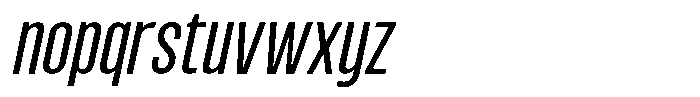 Kebal Light Italic Font LOWERCASE