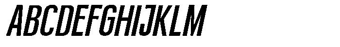 Kebal Medium Italic Font UPPERCASE