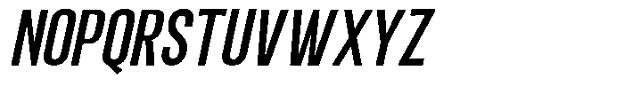 Kebal Medium Italic Font UPPERCASE