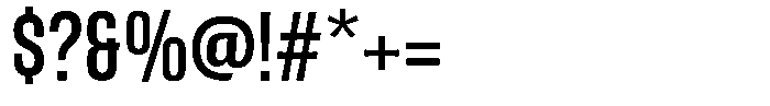Kebal Medium Font OTHER CHARS