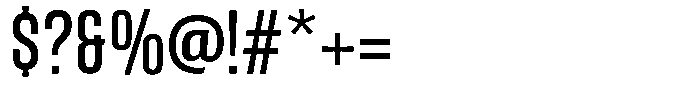 Kebal Regular Font OTHER CHARS