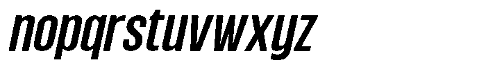 Kebal Semi Bold Italic Font LOWERCASE