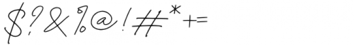 Kedira Signature Regular Font OTHER CHARS