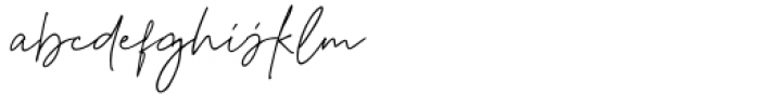 Kedira Signature Regular Font LOWERCASE