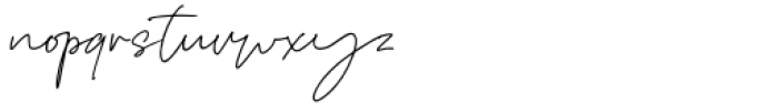 Kedira Signature Regular Font LOWERCASE