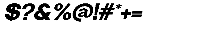 Keensans Oblique Font OTHER CHARS