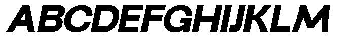 Keensans Oblique Font UPPERCASE