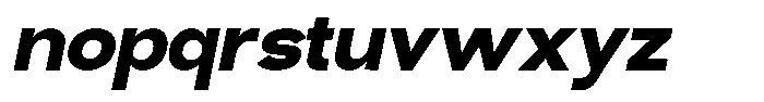 Keensans Oblique Font LOWERCASE