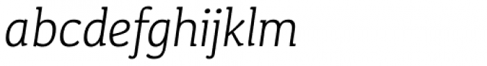 Kefa II Pro Light Italic Font LOWERCASE