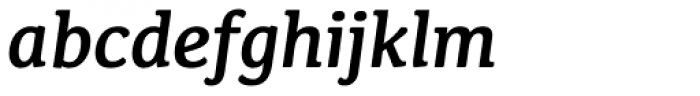 Kefa II Pro SemiBold Italic Font LOWERCASE