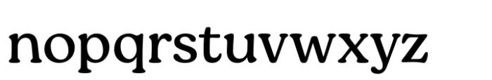 Kefir Medium Font LOWERCASE