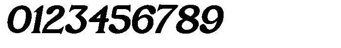 Keijing Italic Font OTHER CHARS