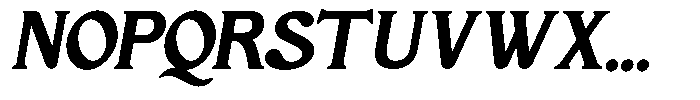 Keijing Italic Font UPPERCASE