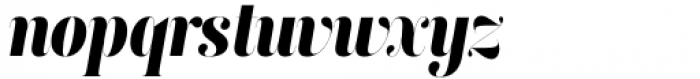 Keiss Big Heavy Italic Font LOWERCASE