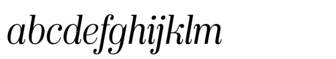 Keiss Title Light Italic Font LOWERCASE