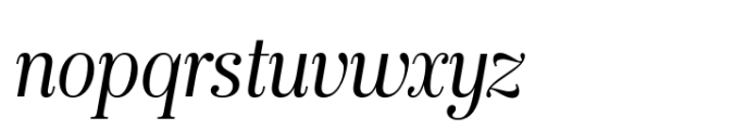 Keiss Title Light Italic Font LOWERCASE