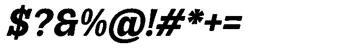 Kelaba Sans Bold Italic Font OTHER CHARS