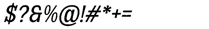 Kelaba Sans Italic Font OTHER CHARS