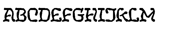 Kelier Elder Font UPPERCASE
