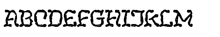 Kelier Hermit Font UPPERCASE