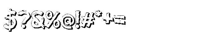 Kellas Berat Outline Font OTHER CHARS