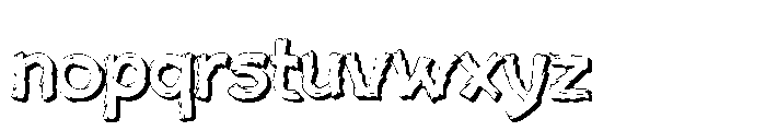 Kellas Berat Outline Font LOWERCASE