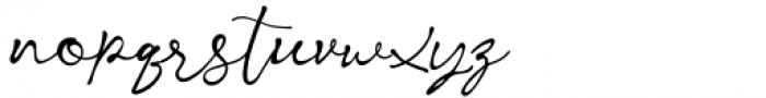 Kelly Signature Regular Font LOWERCASE