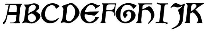 Kelmscott Italic Font UPPERCASE