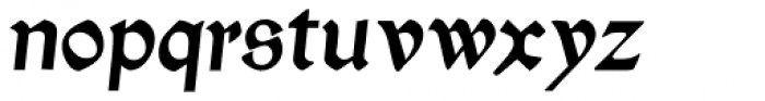 Kelmscott Italic Font LOWERCASE