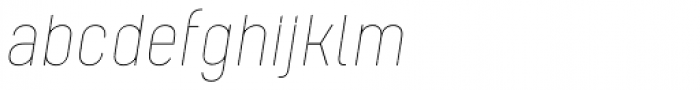 Kelpt A1 Thin Italic Font LOWERCASE