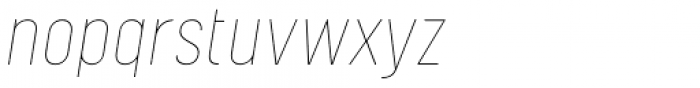 Kelpt A2 Thin Italic Font LOWERCASE